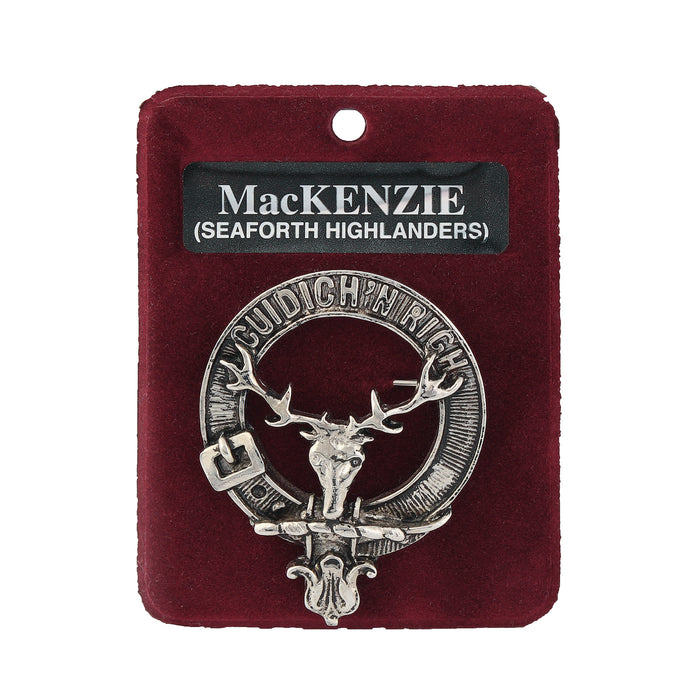 Art Pewter Clan Badge 1.75" Mackenzie Of Seaforth