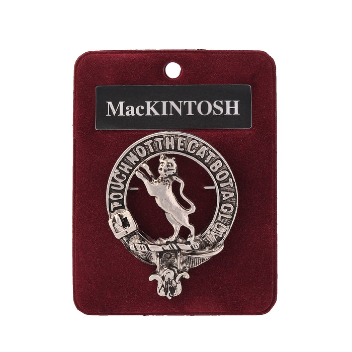 Art Pewter Clan Badge 1.75" Mackintosh