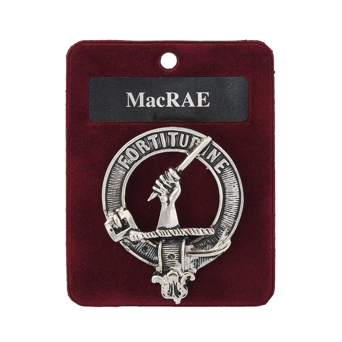 Art Pewter Clan Badge 1.75" Macrae