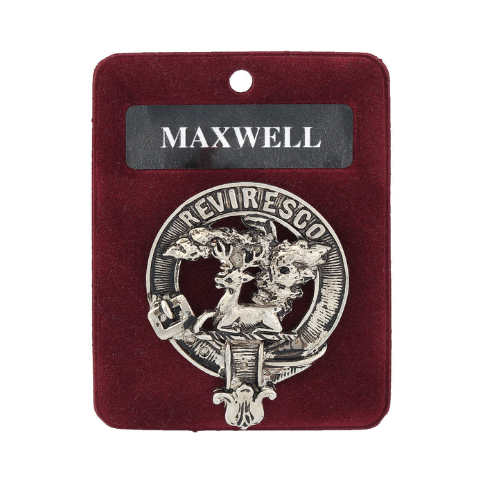 Art Pewter Clan Badge 1.75" Maxwell