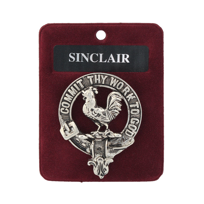 Art Pewter Clan Badge 1.75" Sinclair