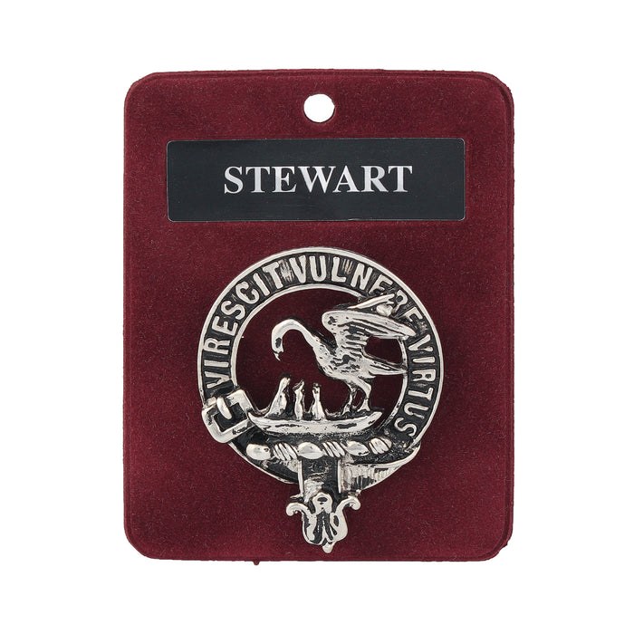 Art Pewter Clan Badge 1.75" Stewart