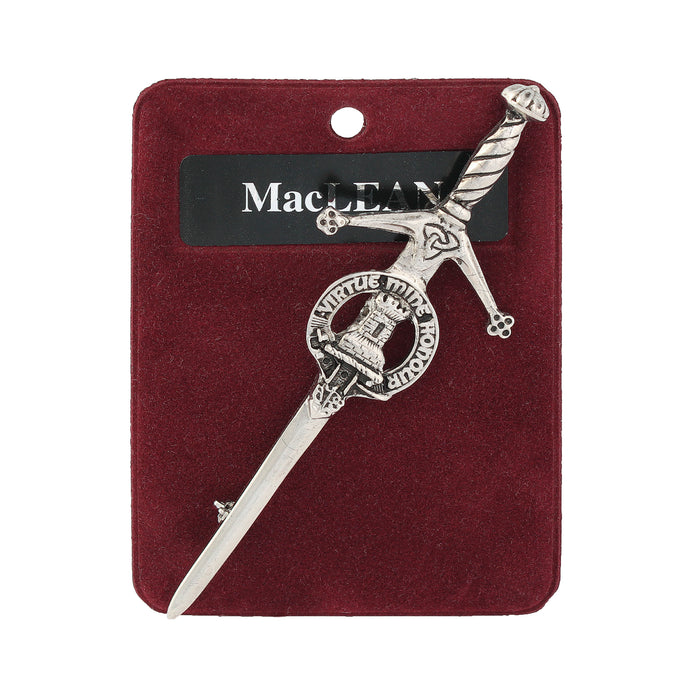 Art Pewter Kilt Pin Maclean