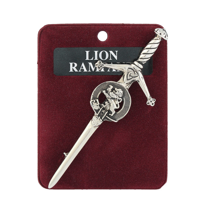 Art Pewter Kilt Pin Rampant Lion