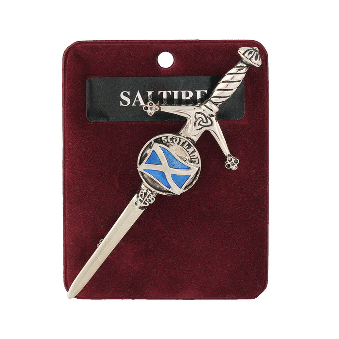 Art Pewter Kilt Pin Saltire