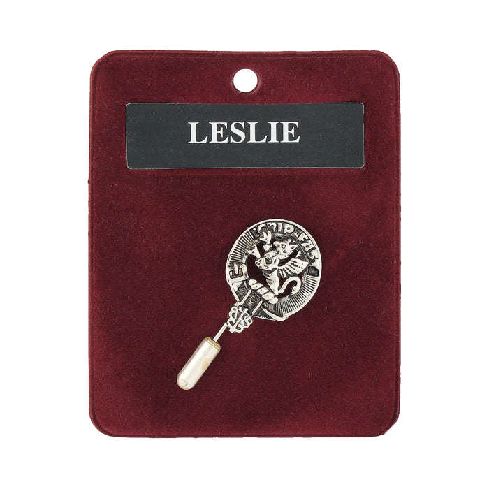 Art Pewter Lapel Pin Leslie