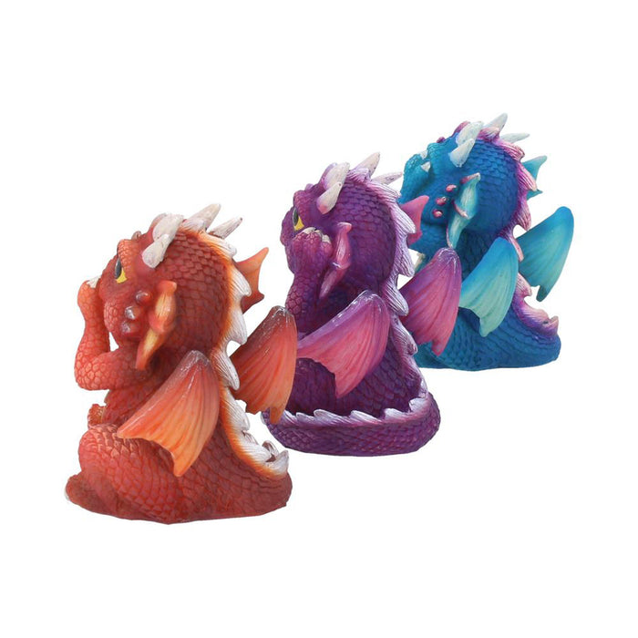 Three Wise Dragonlings 8.5Cm