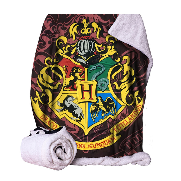 Hp Hogwarts Crest Throw 100*150Cm