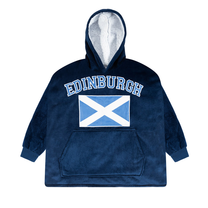 Edinburgh Flag Adult Blanket Hoodie