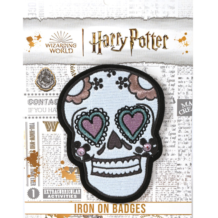Honeydukes Sugar Skull Iron On Badgeable