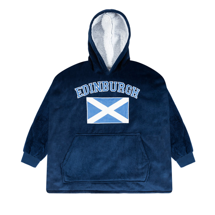 Edinburgh Flag Kids Blanket Hoodie