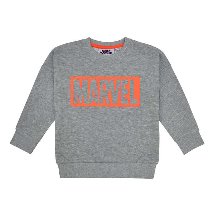 Kids Marvel Neon Logo Sweat