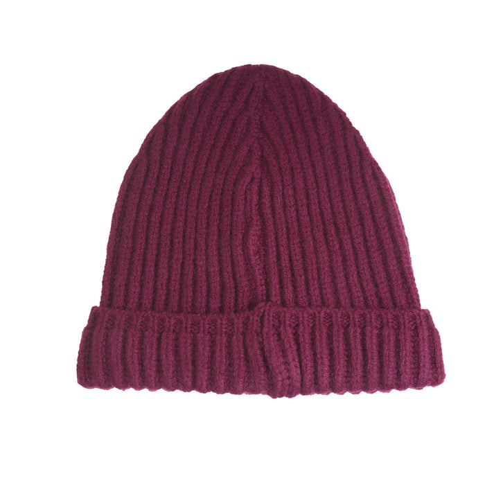 Marchbrae Gents Lamaine Single Beanie Claret