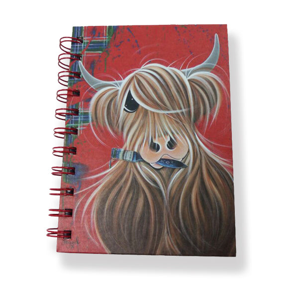Mcmoo Tartan Paint A6 Notebook