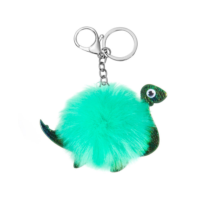 Nessie Pom Pom Keyring - Green