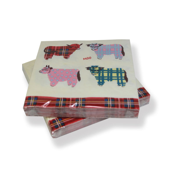 Highland Cow Paper Napkin