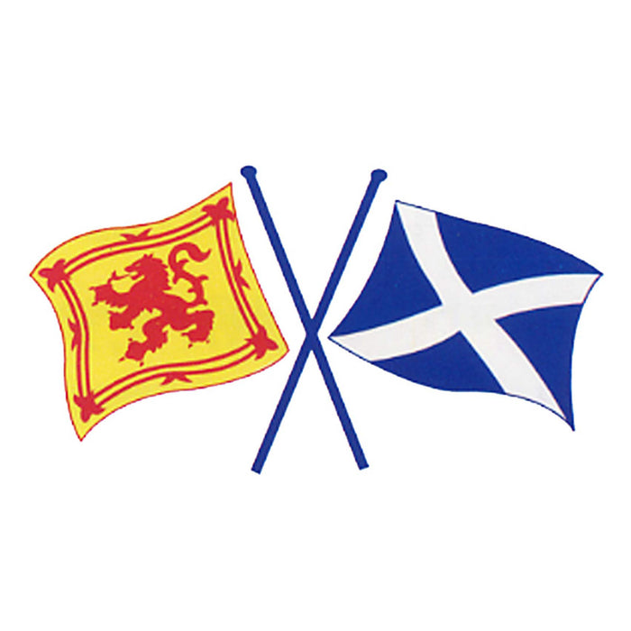 Lion Rampant&Saltire Cross Flags Sticker