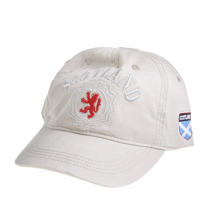 Cap Beige-Scot/ Lion/ Flag On Side-Scot