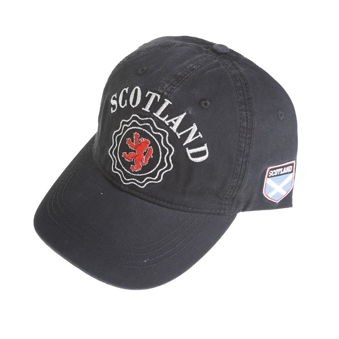 Cap Black-Scot/ Lion/ Flag On Side-Scot