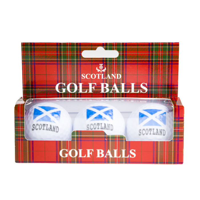 Golf Ball 3Pk Saltire Flag