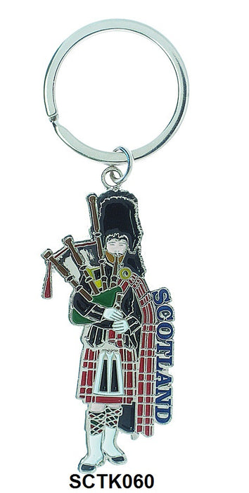 Metal Keyring - Piper/Scotland