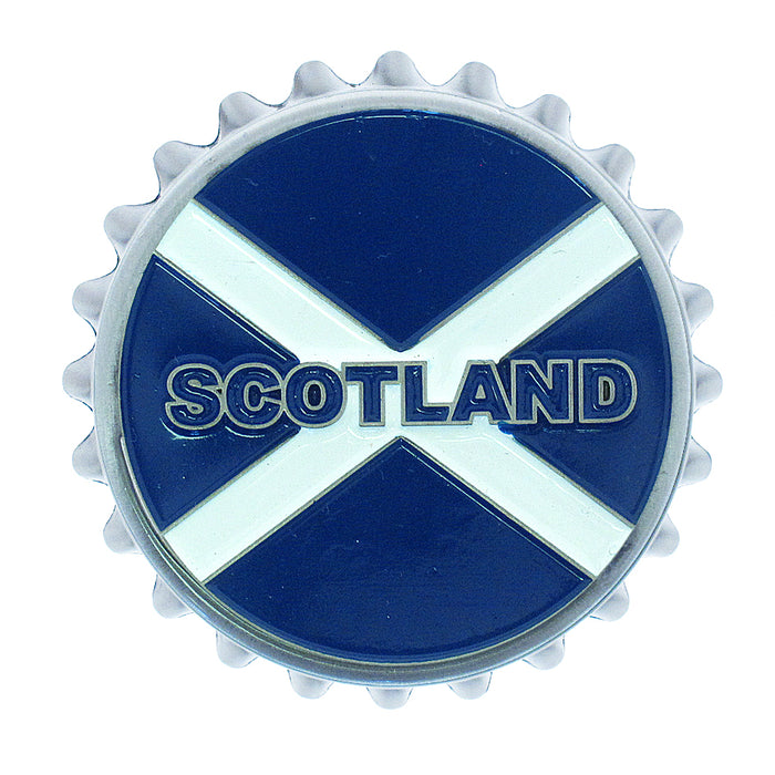 Saltire Flag Bottle Opener Magnet