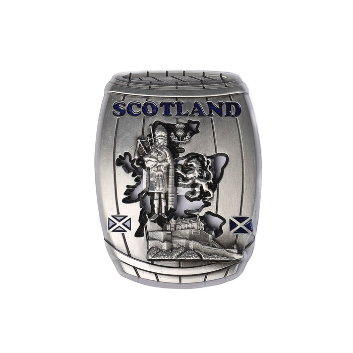 Metal Magnet Barrel - Scotland Icons