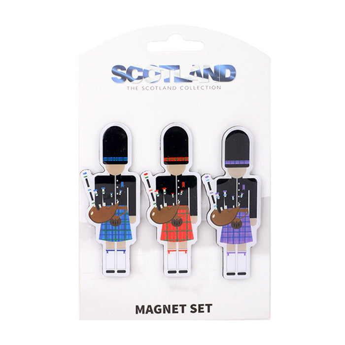 Scottish Piper 3 Pk Magnets