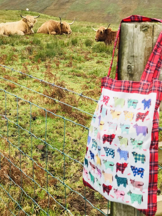 Highland Cow Folding Bag
