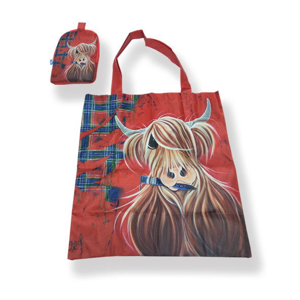 Mcmoo Tartan Paint Folding Bag  2103525