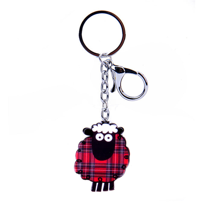 Tartan Sheep Keyring
