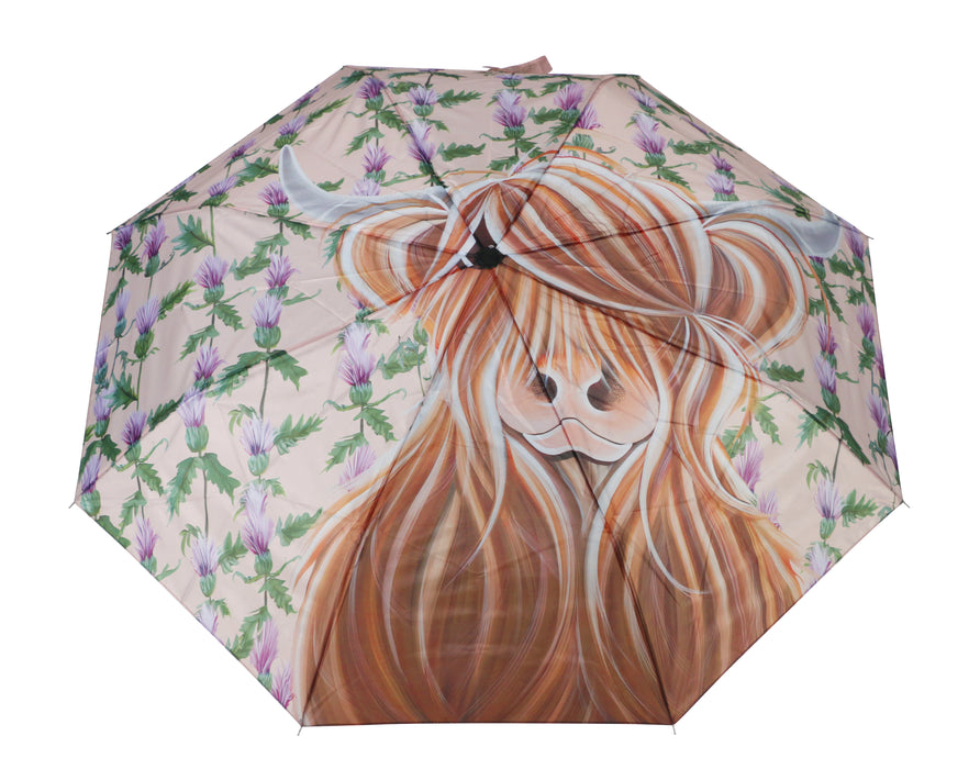 Miss Thistle Folding Umbrella