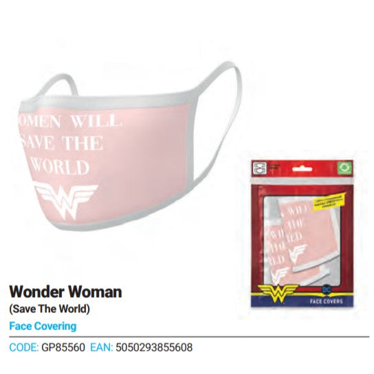 2 Pack Wonder Women Face Covering