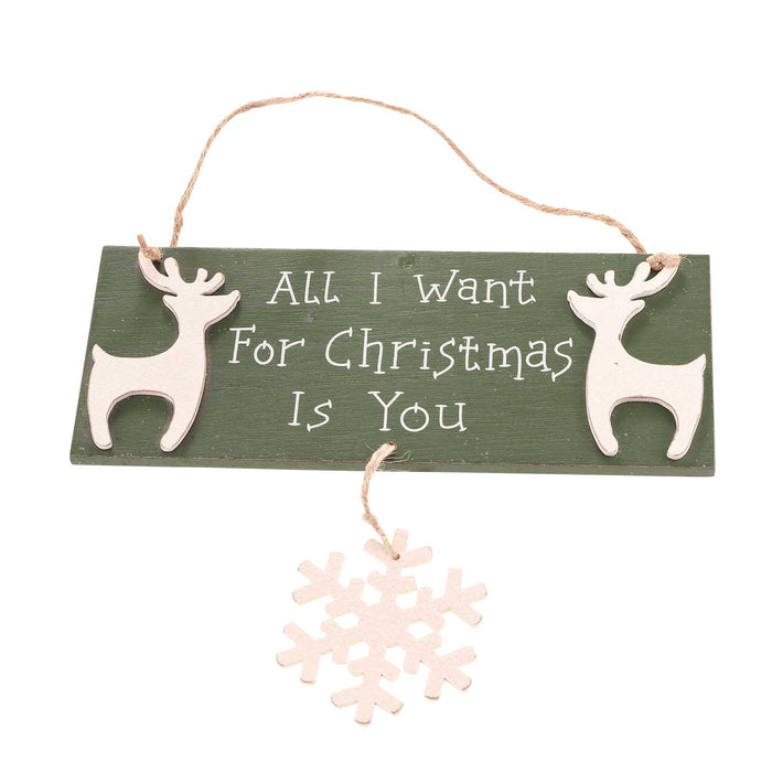 All I Want For Xmas Plaque 3A