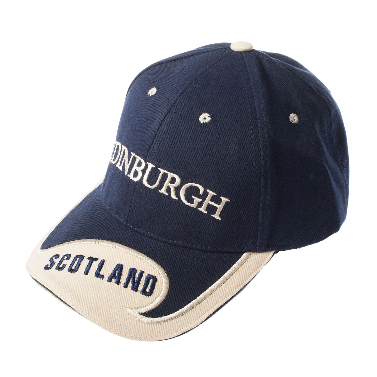 Edinburgh / Scotland Baseball Cap Navy Gold Brothers — Gold