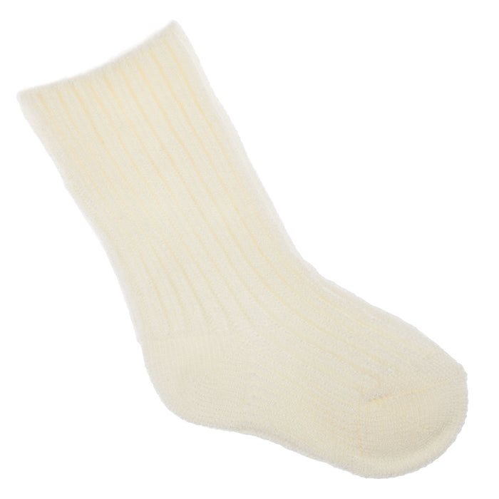 Babies Plain Kilt Socks Plain White (NEWBORN)