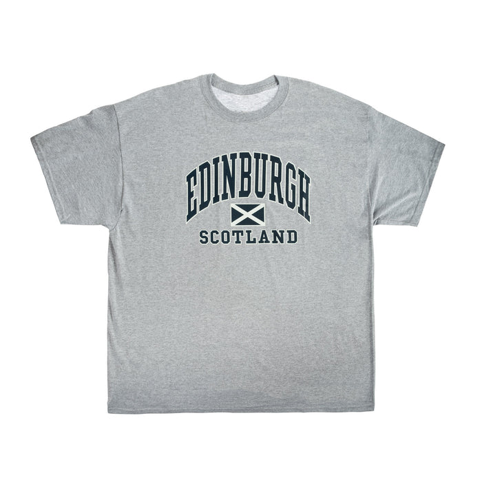 Edinburgh Harvard Print T/Shirt Sports Grey
