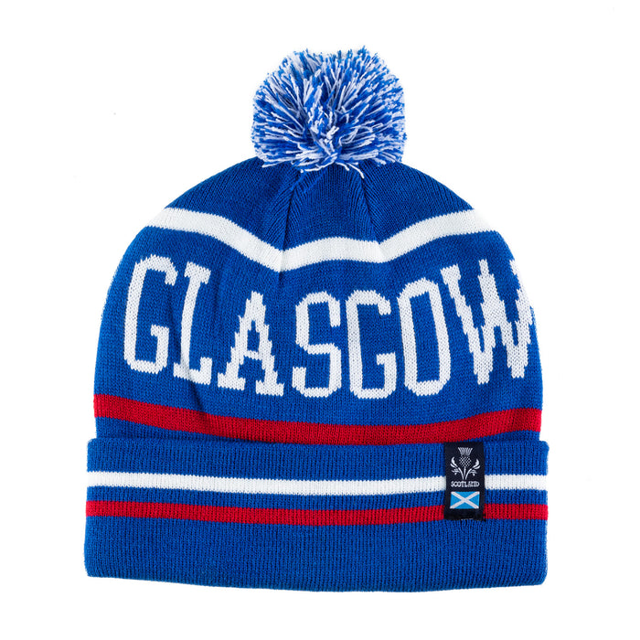 Glasgow Bobble Hat Blue