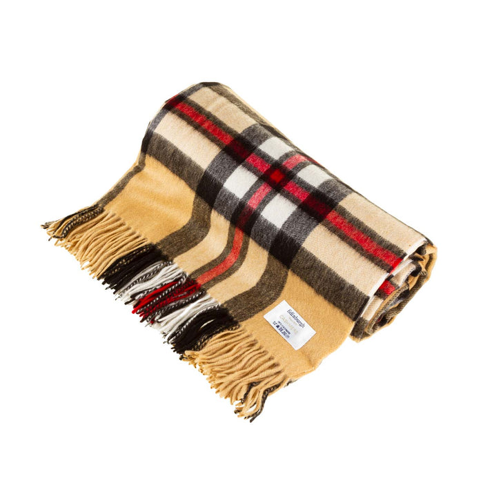 100% Cashmere Blanket Thomson Camel