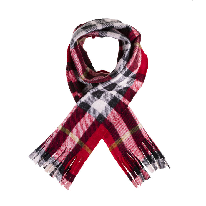 Tartan Soft Touch Scarf Exploded Scotty Thomson Red