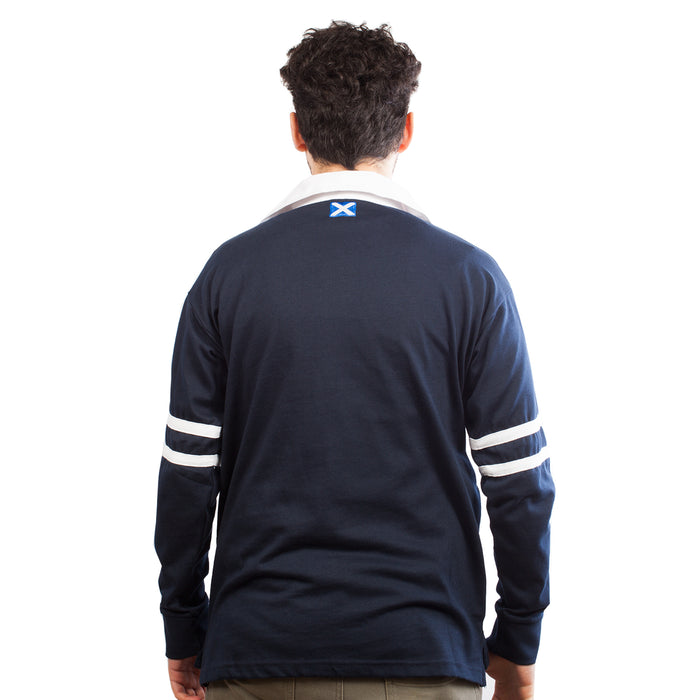 Gents L/S 2 Stripe Rugby Shirt