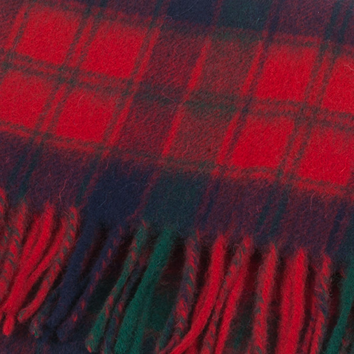 Lambswool Scottish Tartan Clan Scarf  Robertson Red