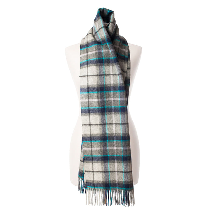 Edinburgh Lambswool Stole  Tweed Tartan Dover/Grey Check