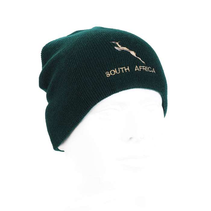 South Africa Beanie Hat Dark Green