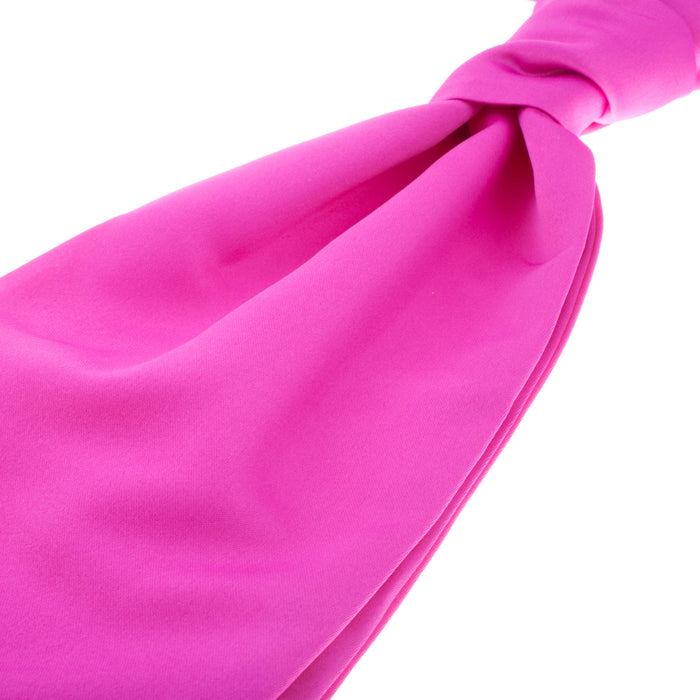 Adults Ruche Tie Fuschia