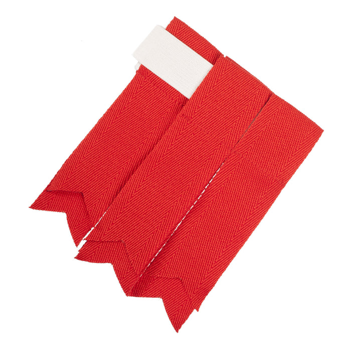 Standard Wool Plain Colour Flashes Red