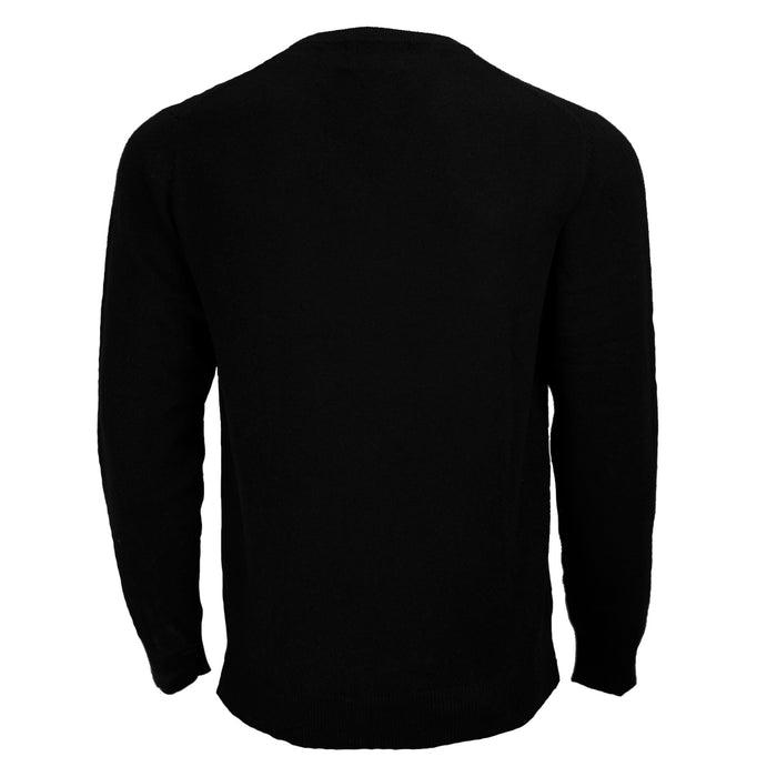 Men's Dunedin Cashmere 100% Cashmere V  Black