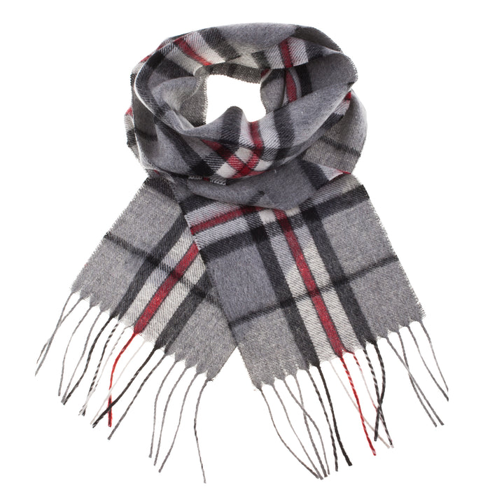 Mini Edinburgh Lambswool Scarf  Thomson Grey