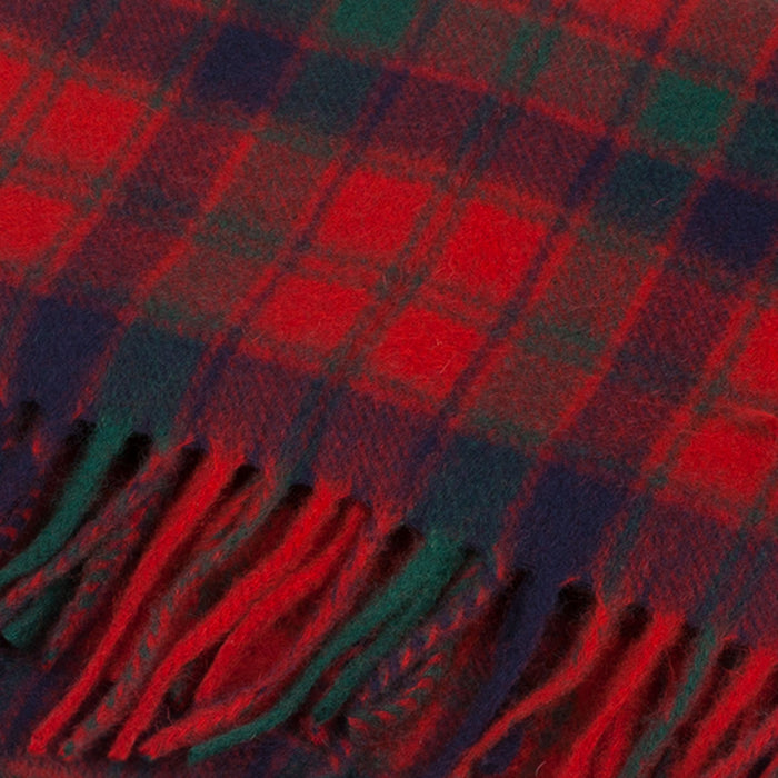 Cashmere Scottish Tartan Clan Scarf  Robertson Red