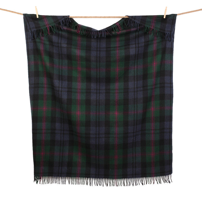 Highland Wool Blend Tartan Blanket / Throw Extra Warm Baird